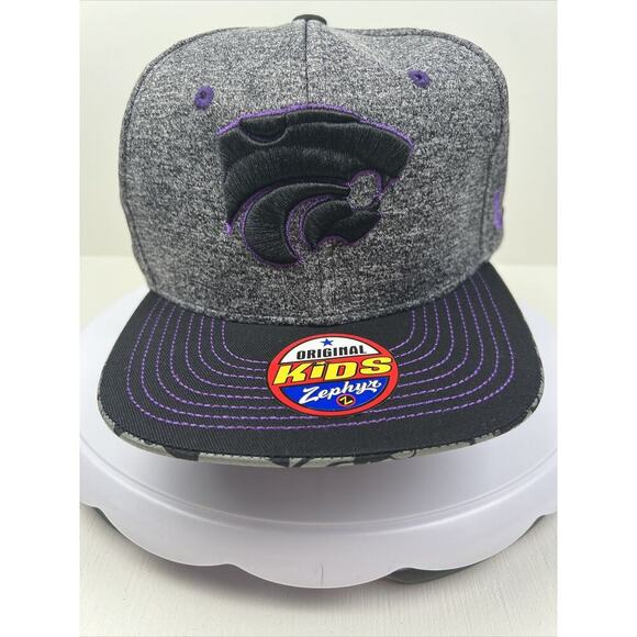 Zephyr NCAA Kansas State‎ Wildcats Children Boys Snapback Cap Hat Adjustable NWT - Picture 1 of 7